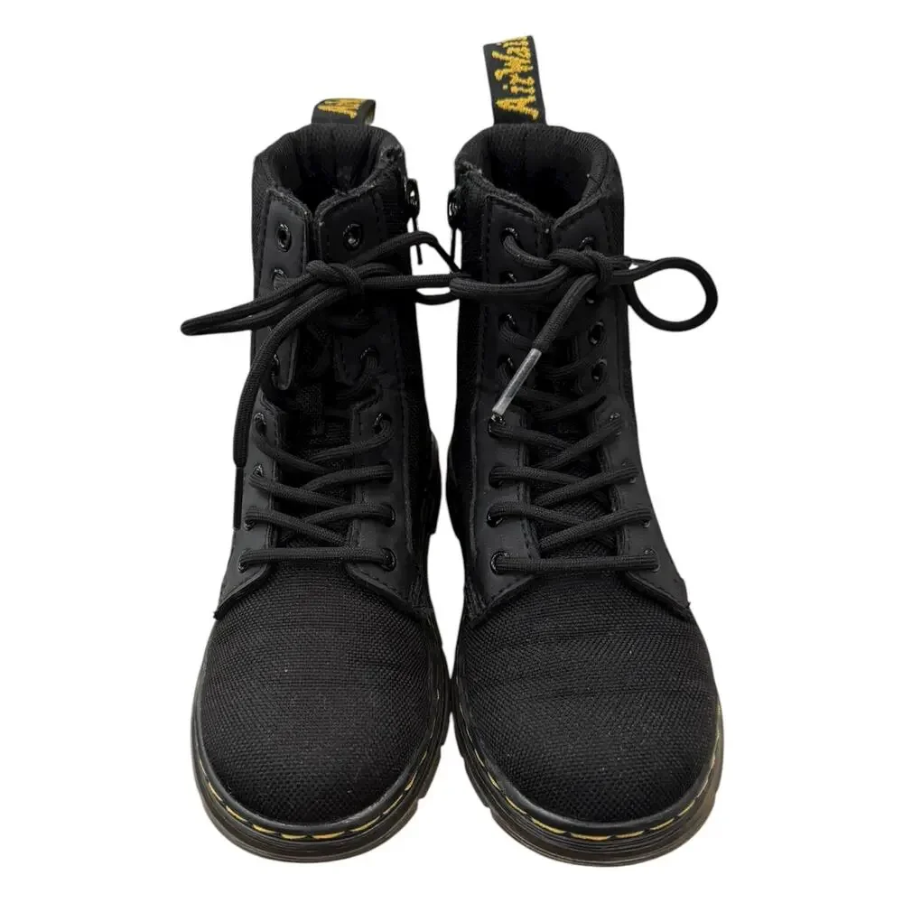 Dr. Martens Combs J Kids Black Lace-Up Boots EU 32 US 1